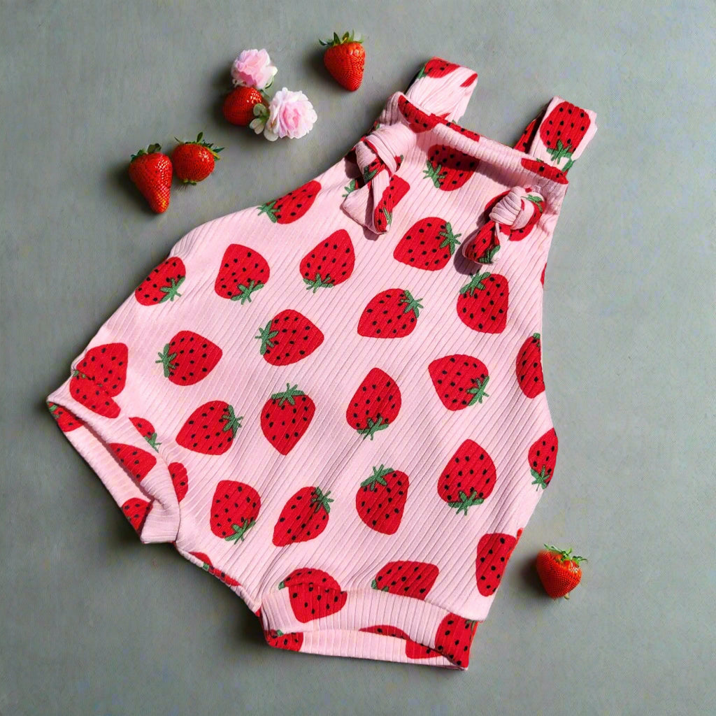 Strawberry Shorties Overalls