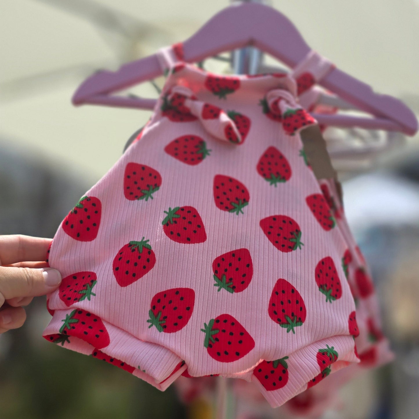 Strawberry Shorties Overalls