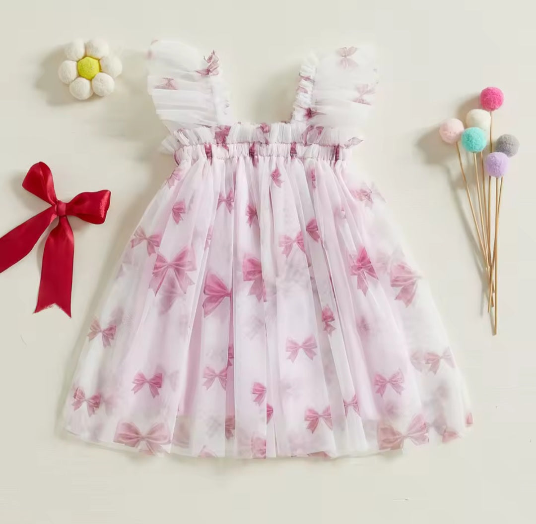 Bow Mesh Dress
