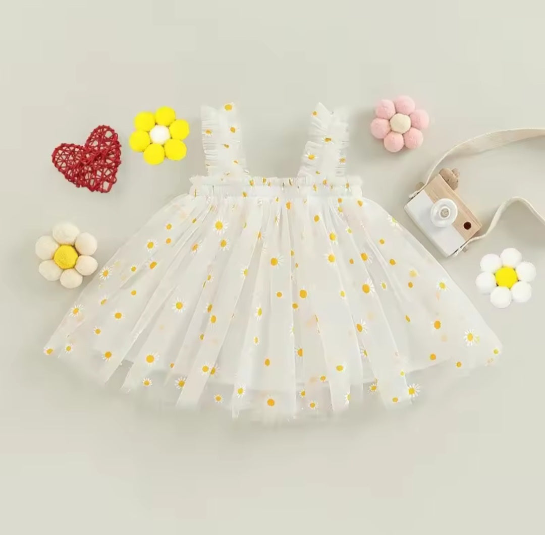White Daisy Dress