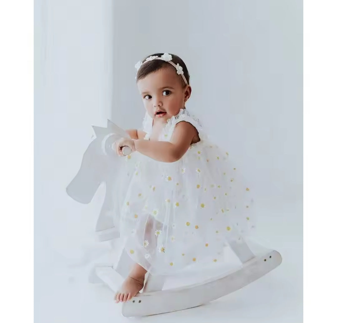 White Daisy Dress