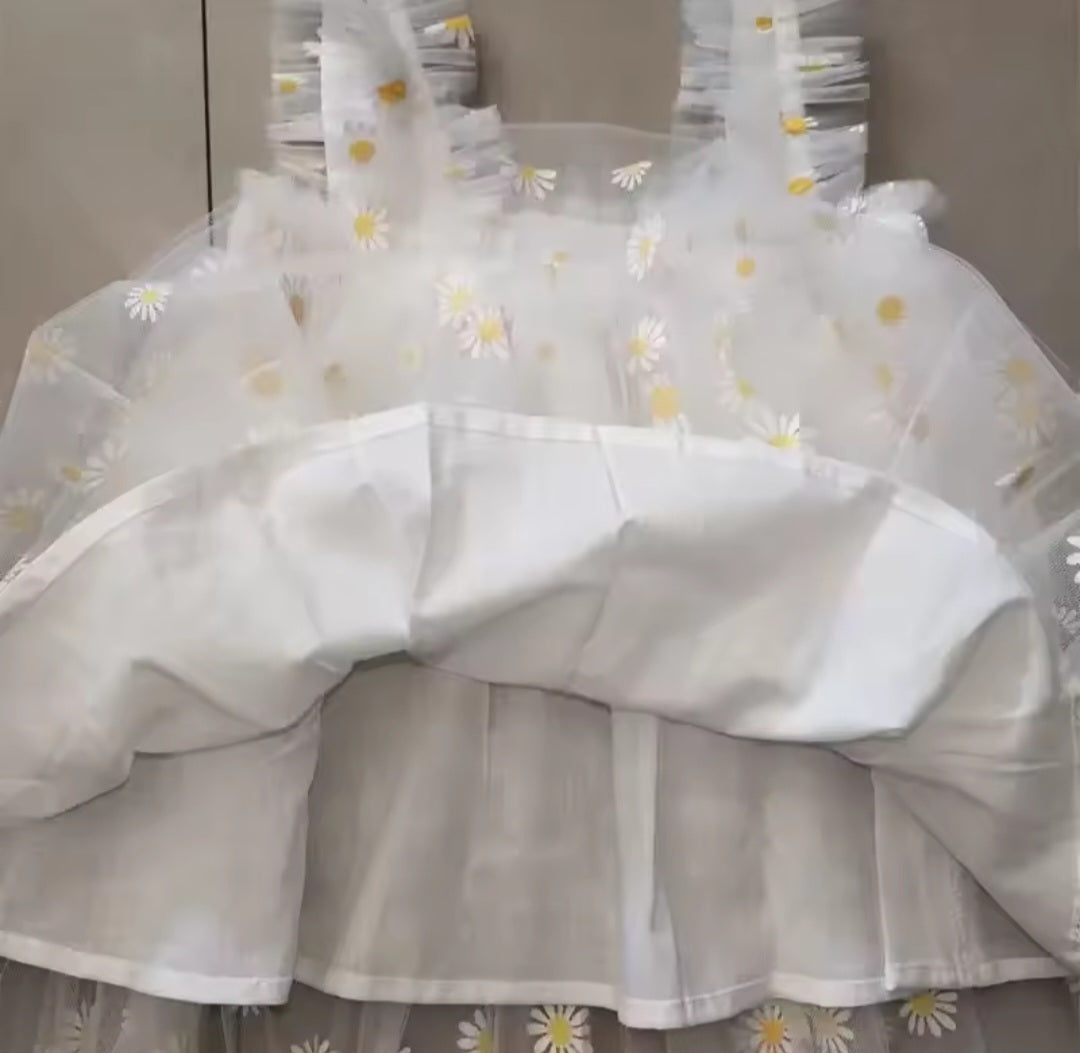 White Daisy Dress