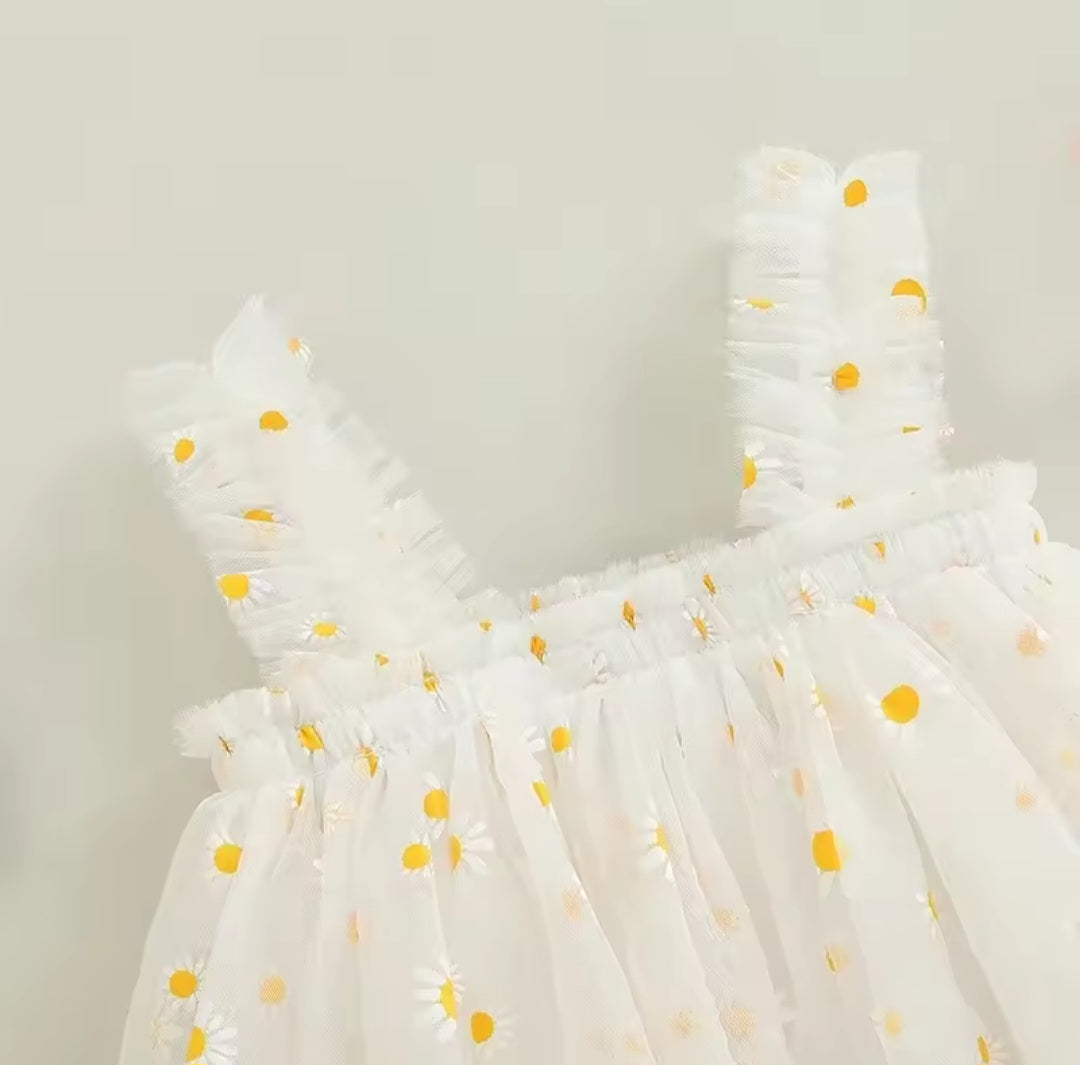 White Daisy Dress