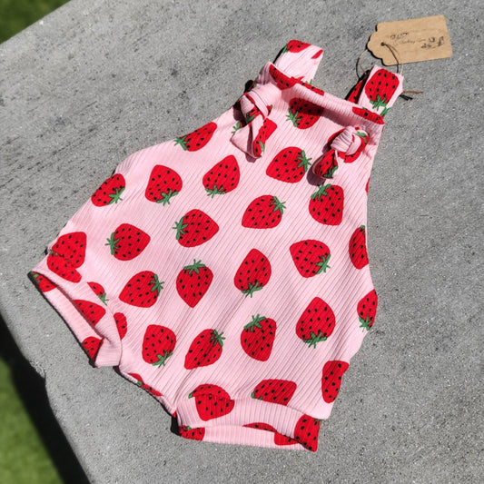 Strawberry Shorties Overalls