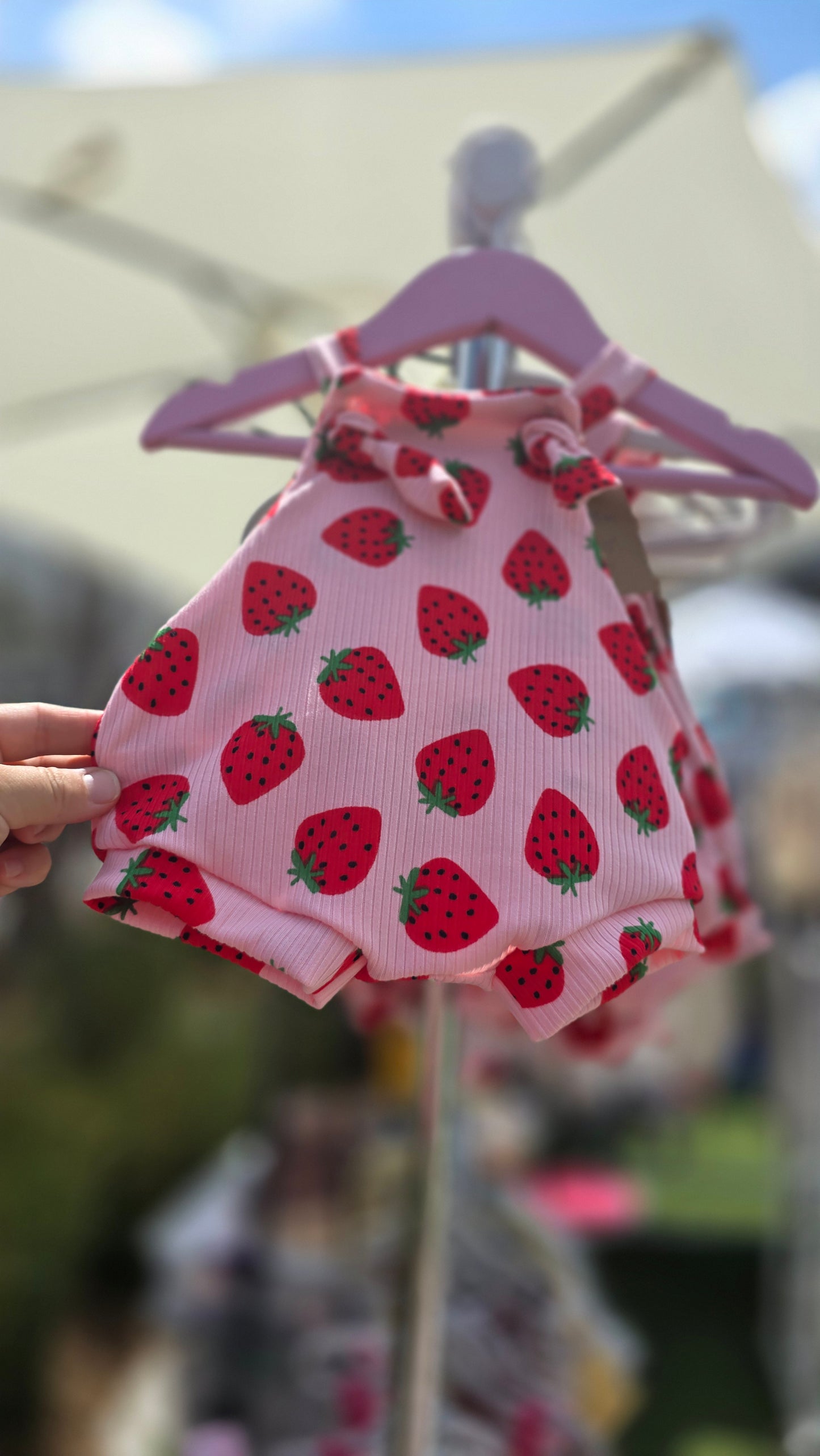 Strawberry Shorties Overalls