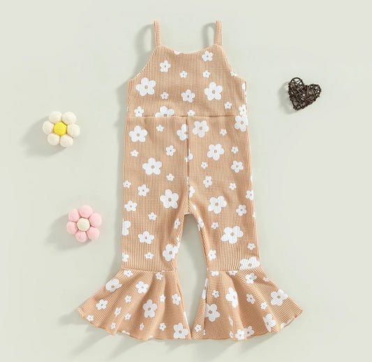 Waffle Bell Bottom Jumpsuit