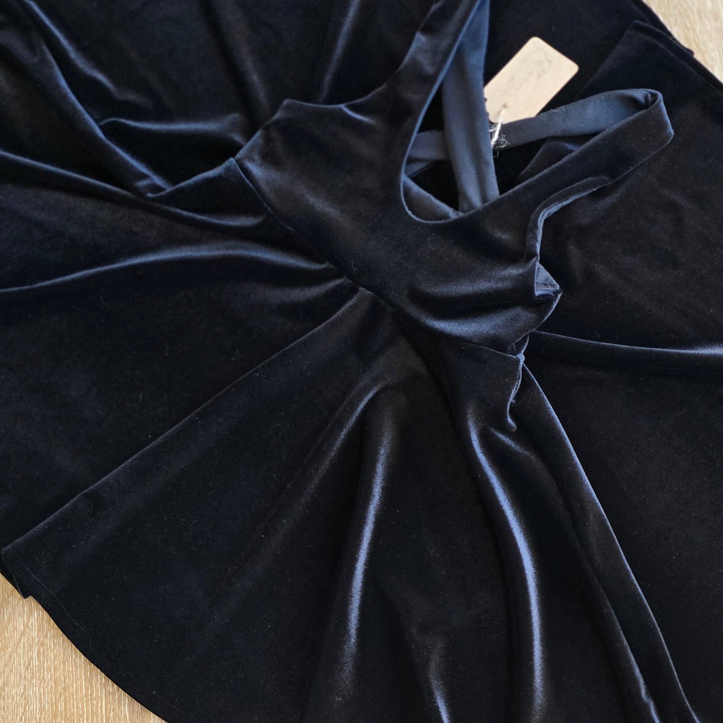 Black Velvet Pinafore