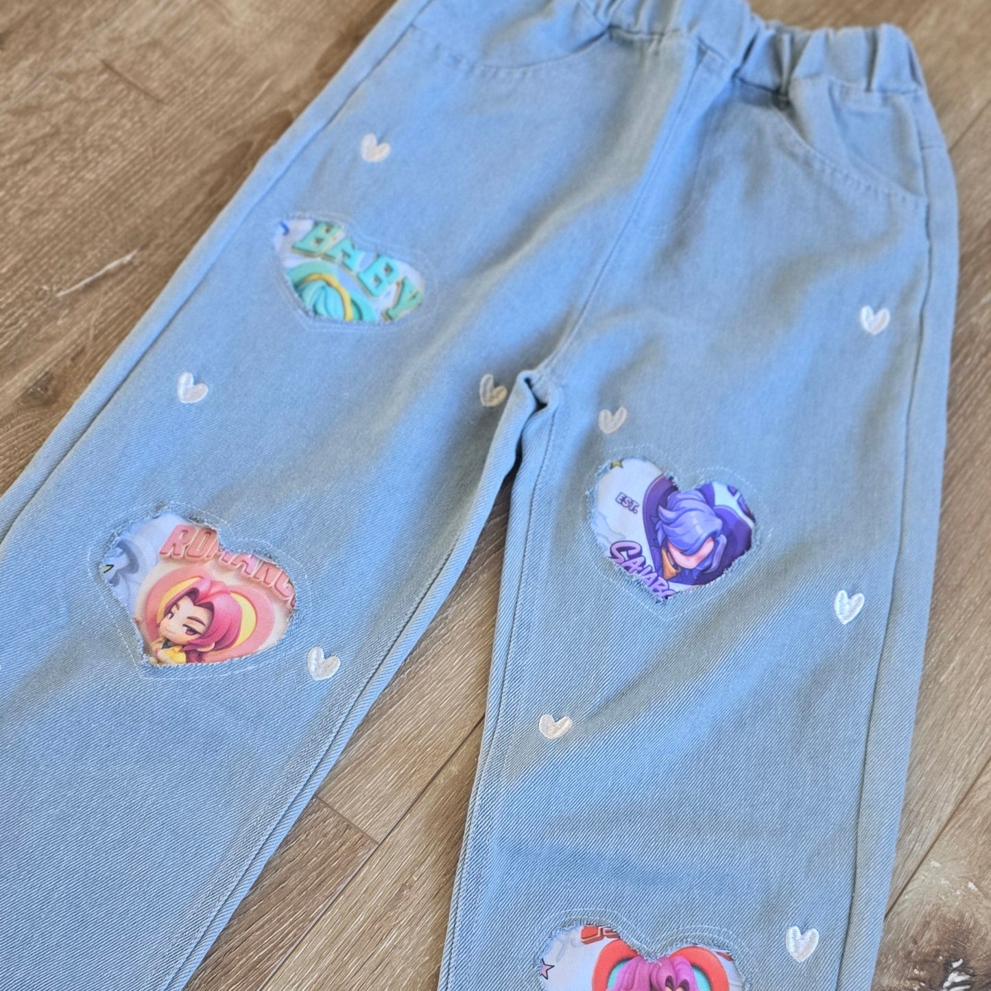 Saja Fans Patched Jeans