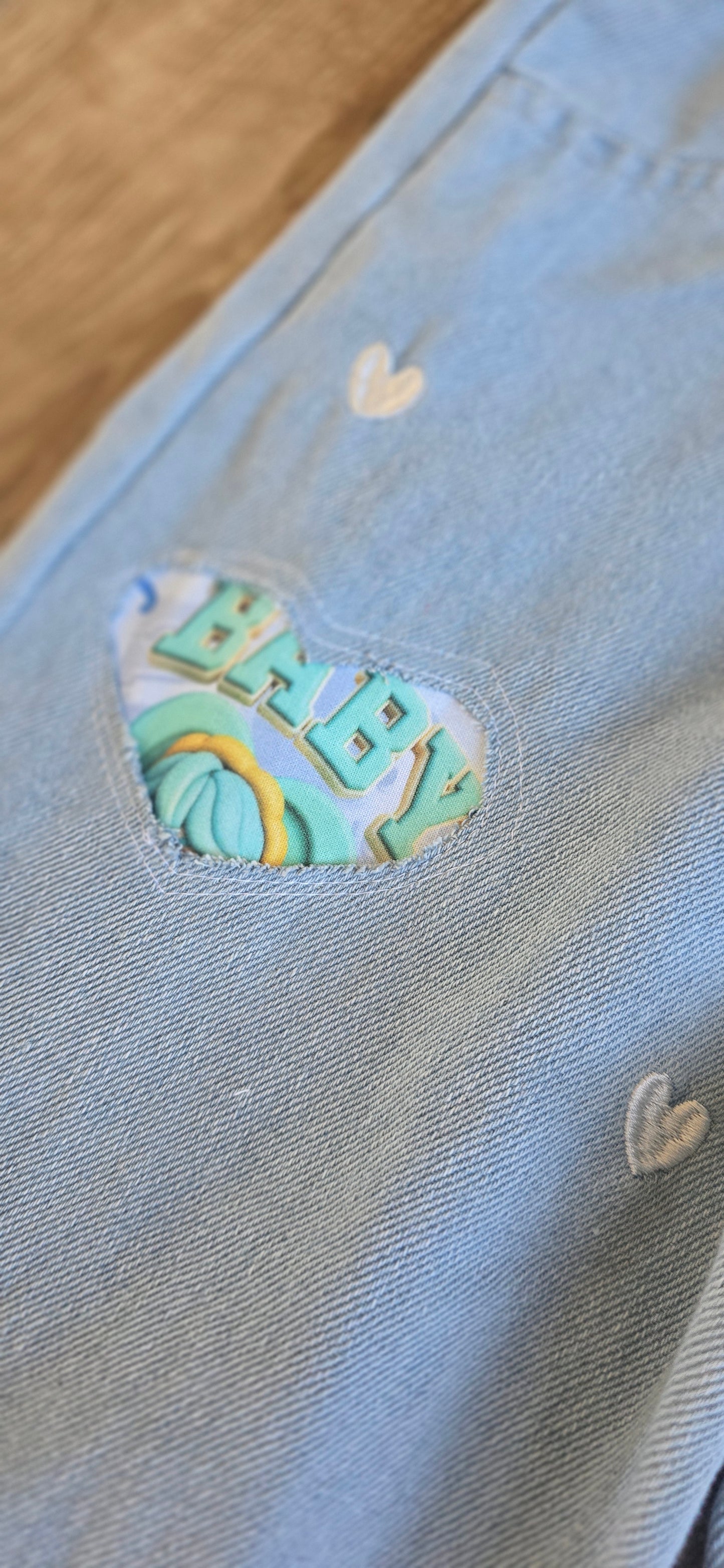Saja Fans Patched Jeans
